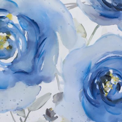 Image showing  Canvas Floral Living Room Framed Wall Art with Silver Frame