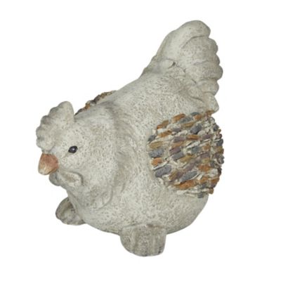 Image showing  Polystone Indoor Outdoor Chicken Decorative Garden Sculpture