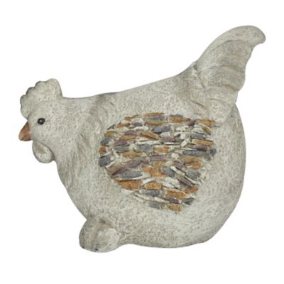 Image showing  Polystone Indoor Outdoor Chicken Decorative Garden Sculpture