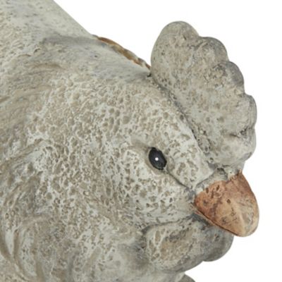 Image showing  Polystone Indoor Outdoor Chicken Decorative Garden Sculpture