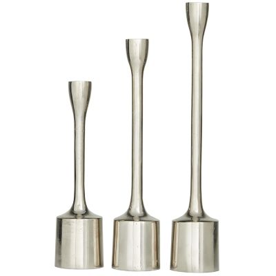 Image showing  Aluminum Metal Tapered Decorative Candle Holder