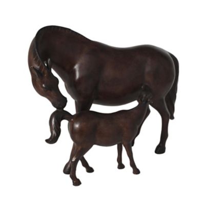 Image showing 5 th Harper & Willow Polyresin Horse Decorative Sculpture with Mom and Baby