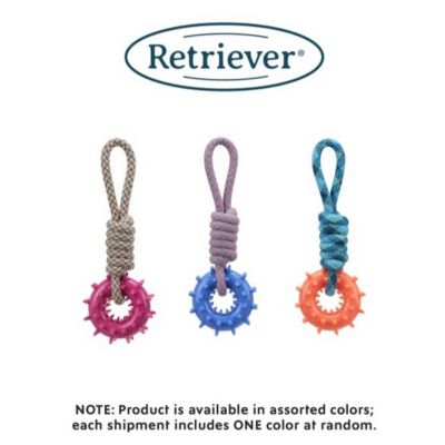 Image showing  Rope with Squeaky Ring Dog Toy, Assorted Colors