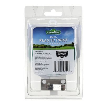 GroundWork 164 ft. Plastic Twist with Cutter