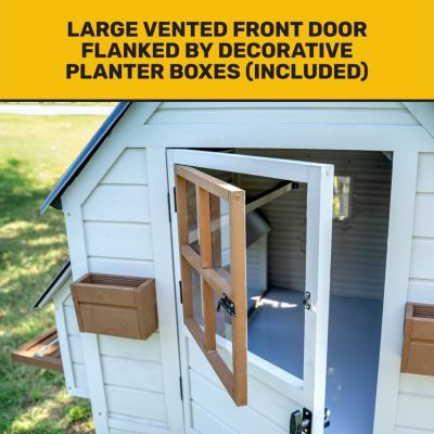 Image showing  Villa Chicken Coop, 12 Chicken Capacity, Gray