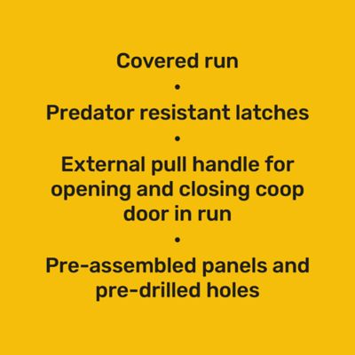 Image showing 7 th Producer's Pride Farmhouse Tractor Chicken Coop, 6 Chicken Capacity