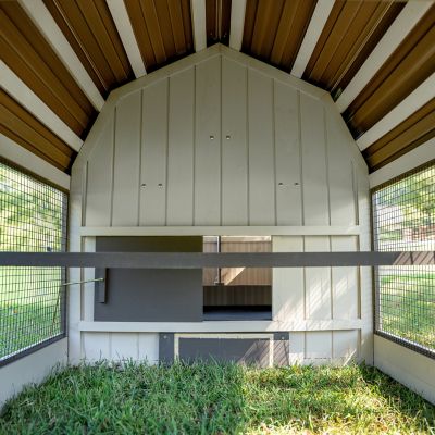 Image showing 8 th Producer's Pride Farmhouse Tractor Chicken Coop, 6 Chicken Capacity