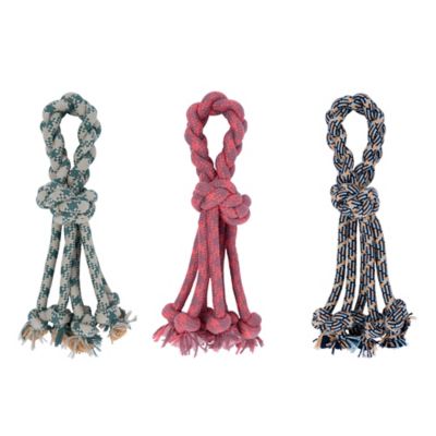 Image showing  Braided Loop Rope Dog Toy, Assorted