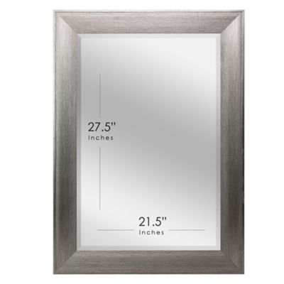 Image showing  Metallic Raised Lip Frame Wall Vanity Mirror