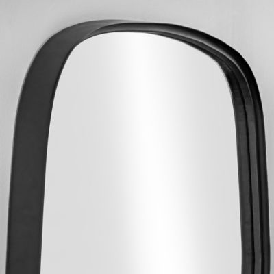 Image showing  Painted Metal Squircle Square Circle Wall Accent Mirror