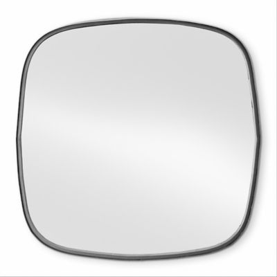 Image showing  Painted Metal Squircle Square Circle Wall Accent Mirror
