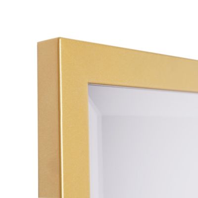 Image showing  Metal Framed Beveled Edge Rectangular Vanity Mirror