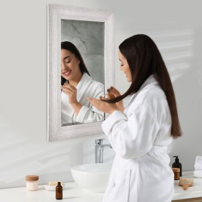 Image showing  Textured Frame Accent Wall Mirror