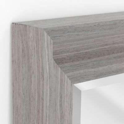 Image showing  Transitional Driftwood Framed Wall Mirror