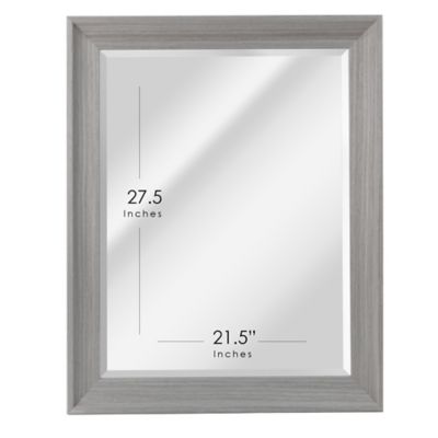 Image showing  Transitional Driftwood Framed Wall Mirror