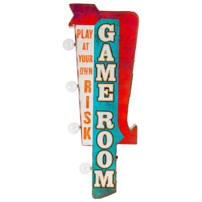 Image showing  Game Room Vintage LED Marquee Sign Wall Decor