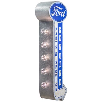 American Art Decor Officially Licensed Vintage Ford Parts & Services LED Marquee Sign