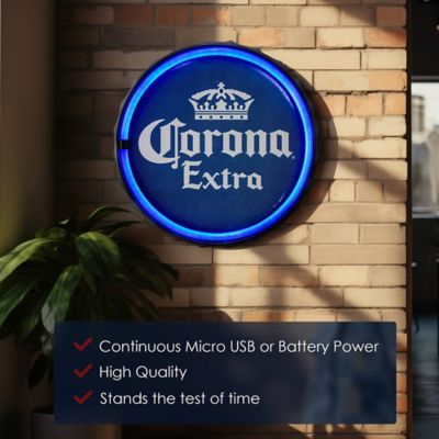 Image showing  Corona Extra Beer LED Neon Light Sign Wall Decor 12 in.