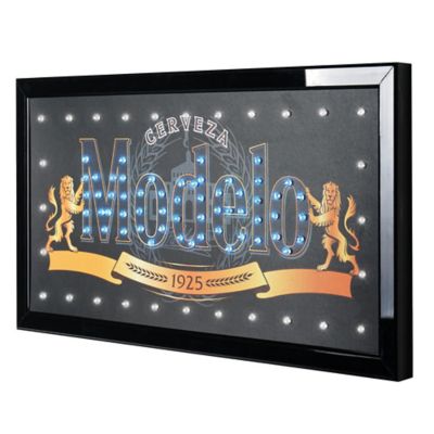 American Art Decor Licensed Modelo Framed Flashing LED Marquee Wall Sign 19 in. x 10 in.