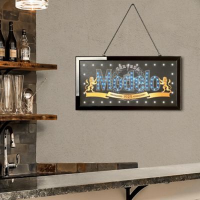 Image showing  Licensed Modelo Framed Flashing LED Marquee Wall Sign 19 in. x 10 in.