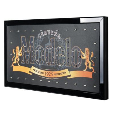 Image showing  Licensed Modelo Framed Flashing LED Marquee Wall Sign 19 in. x 10 in.