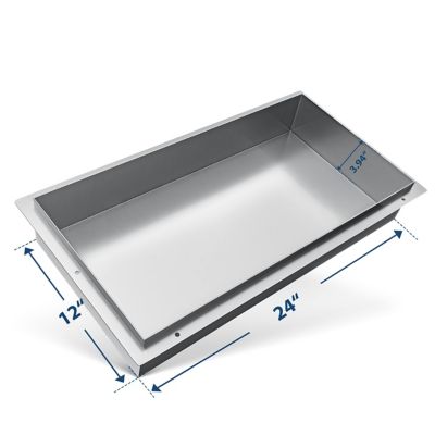 Image showing  24 in. Stainless Steel Shower Niche, Rimless, Brushed