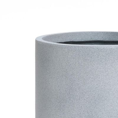 Image showing  Minimalistic Modern Gray Tall Round Tapered MgO Planter