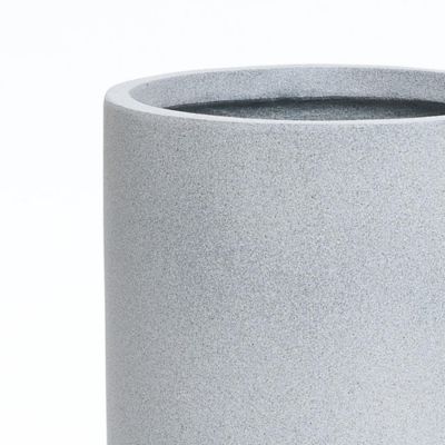 Image showing  Minimalistic Modern Gray Tall Round MgO Planter