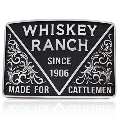 Montana Silversmiths 1906 Cattlemen Whiskey Ranch Buckle