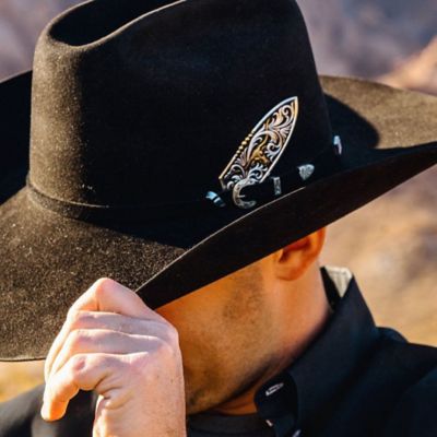 Image showing  Longhorn Cattle Drive Hat Feather