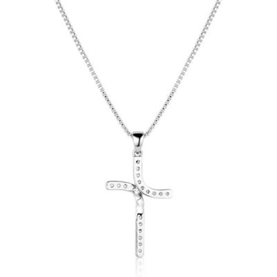 Image showing  Bend But Don't Break Cross Necklace