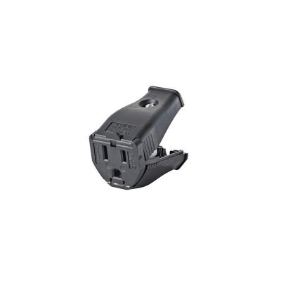 Image showing  Connector, Clamptite Hinged, Cord Outlet, 2 Pole, 3 Conductors, Black