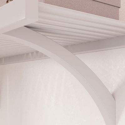 Image showing  Solid Wood Walk-In Closet Organizer with 6 Shaker Drawers