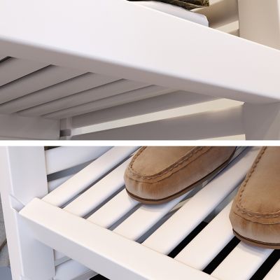 Image showing  Solid Wood Walk-In Closet Organizer with 3 Shaker Drawers