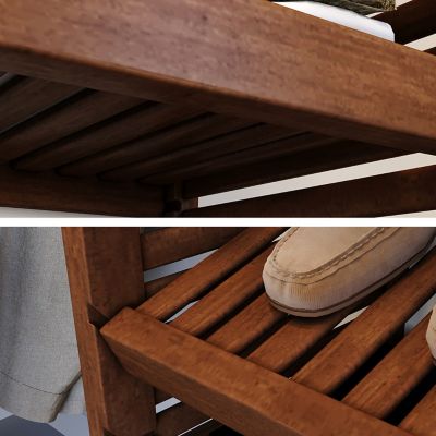 Image showing  Solid Wood Walk-In Closet Organizer with 3 Shaker Drawers and Solid Wood Doors