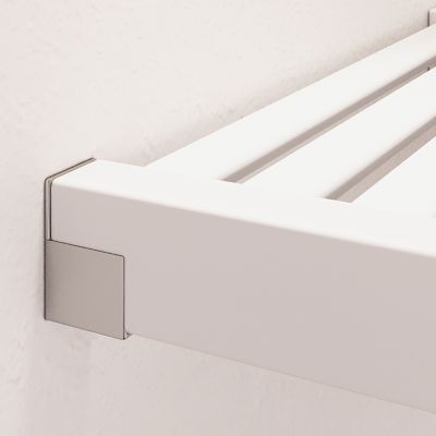 Image showing 8 th John Louis Home Solid Wood Walk-In Closet Organizer with 3 Shaker Drawers and Solid Wood Doors