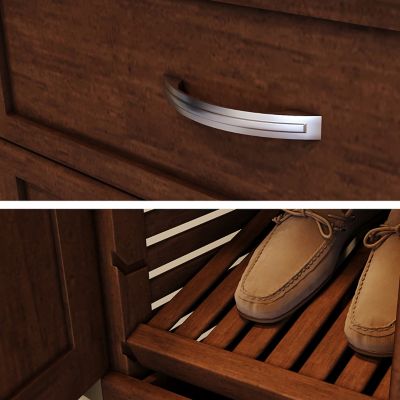 Image showing 7 th John Louis Home Solid Wood Reach-In Closet Organizer with 5 Shaker Drawers and Solid Wood Doors