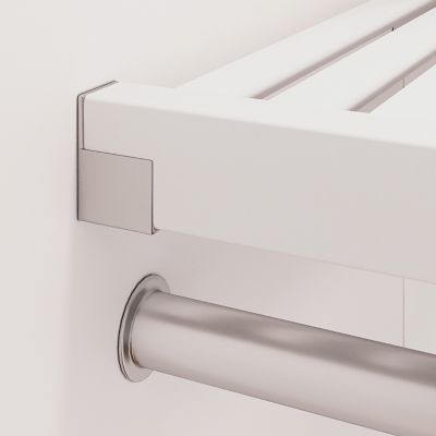 Image showing  Solid Wood Reach-In Closet Organizer with 4 Shaker Drawers and Solid Wood Doors