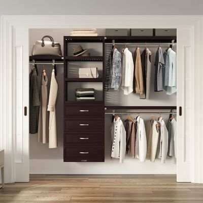 Image showing  Solid Wood Reach-In Closet Organizer with 4-Drawers