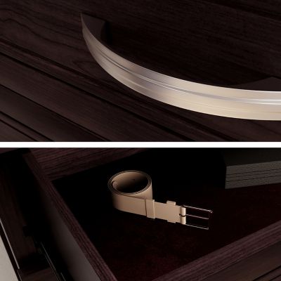 Image showing 5 th John Louis Home Solid Wood Reach-In Closet Organizer with 4-Drawers