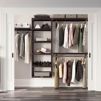 Image showing  Solid Wood Walk-In Closet Organizer