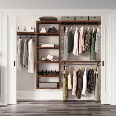 Image showing  Solid Wood Reach-In Closet Organizer
