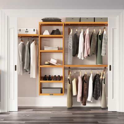 Image showing  Solid Wood Reach-In Closet Organizer