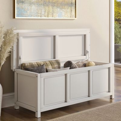 Image showing  Solid Wood Open Top Storage Bench