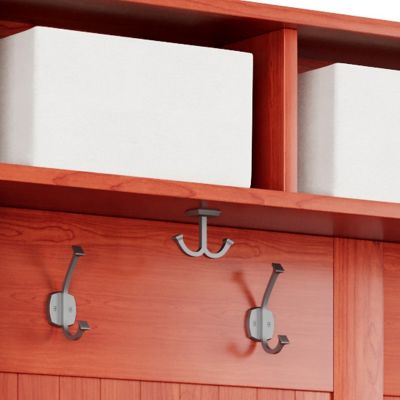 Image showing  Solid Wood Entryway Hall Tree 10 Pair Shoe Storage Bench