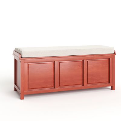Image showing  Solid Wood Open Top Storage Bench