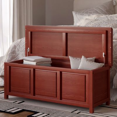 Image showing 5 th John Louis Home Solid Wood Open Top Storage Bench