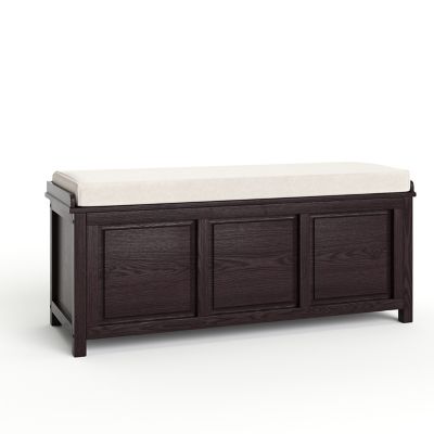 Image showing  Solid Wood Open Top Storage Bench