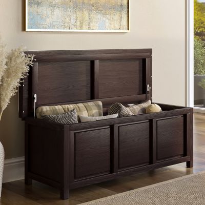 Image showing  Solid Wood Open Top Storage Bench