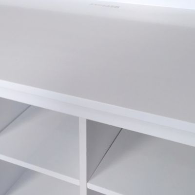 Image showing  Solid Wood Entryway 10-Pair Shoe Storage Bench